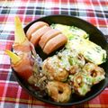 びんび❤'s cooksnap of when they made お弁当♬♫ お魚バーグのチーズサンド.