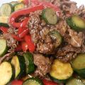 kimimaruo's cooksnap of when they made 牛肉と夏野菜の豆鼓醤炒め.