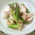 uzu1118's cooksnap of when they made 簡単お弁当おかず☆アスパラ鶏ムネの梅和え.