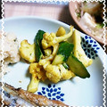 ＴＯＭＯＷＡＴ's cooksnap of when they made カリフラワーときゅうりのサブジ風炒め.