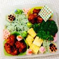 iciyoko's cooksnap of when they made てんとうむし ＜キャラ弁＞.