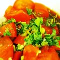 sara99's cooksnap of when they made トマトの香菜サラダ.