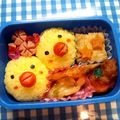 yuzuokaki's cooksnap of when they made 【キャラ弁】簡単小鳥おにぎり。.