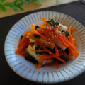 まろんかふぇ's cooksnap of when they made ゴマ油香る＊人参とわかめとちくわの和え物.
