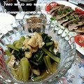 あきひゃ's cooksnap of when they made 小松菜と油揚げの煮びたし.