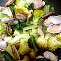 基本ニク's cooksnap of when they made 小松菜とブロッコリーのあさりの酒蒸し.
