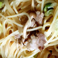 ﾗﾍﾞﾝﾀﾞｰﾐﾝﾄ's cooksnap of when they made 豚肉とねぎの和風パスタ.