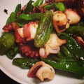 taaaaan's cooksnap of when they made たことししとうガーリック炒め☆.
