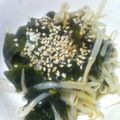 @ちんまりさん's cooksnap of when they made もやしとワカメのピリっとナムル.