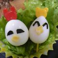 ゆみこにょん's cooksnap of when they made うずらの卵でニワトリさん(キャラ弁）.