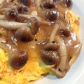 Shoママ♡'s cooksnap of when they made 雑穀米できのこの和風あんかけオムライス　.