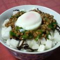 えつエツ's cooksnap of when they made 長芋＆オクラ＆塩昆布の温玉のっけ丼☆.