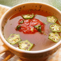Satoco❋'s cooksnap of when they made 丸ごとトマトの冷たいスープ.