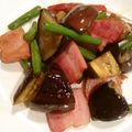 あぐうあ's cooksnap of when they made ナスとピーマン　ベーコン炒め.
