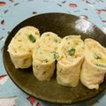 赤い電話's cooksnap of when they made 彩り♡桜えびとネギの卵焼き.