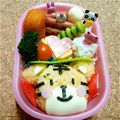 煮干し's cooksnap of when they made キャラ弁♪なるべく簡単に☆しまじろう♪.
