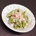 あざらしの赤ちゃん's cooksnap of when they made 簡単！さやえんどうの梅マヨおかか和え.