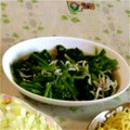 はるたんママ0727's cooksnap of when they made 法蓮草とエノキのお浸し.
