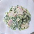 RoomA's cooksnap of when they made 水菜とちくわのカラシマヨあえ.