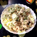 sh_'s cooksnap of when they made おからときゅうりとツナのマヨネーズ和え.