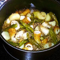 jeepj56's cooksnap of when they made ✿じゃが芋としし唐のそぼろ煮✿.