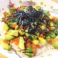 runaごはん's cooksnap of when they made イクラとアボカドのワサビ和え<丼にも>.