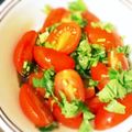 sara99's cooksnap of when they made トマトの香菜サラダ.