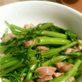 MofeMofee's cooksnap of when they made 砂肝と空芯菜（エンサイ）のサッと炒め.