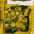 ma___111's cooksnap of when they made ほうれん草＆コーントースト.