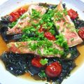 クミリン935's cooksnap of when they made 火を使わない！レンジで金目鯛の酒蒸し.