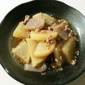 tomonatstu's cooksnap of when they made 大根とひき肉のとろーりあんかけ煮☆.