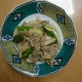 りょうべい's cooksnap of when they made 豚肉とアスパラのマヨネーズ炒め.