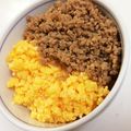 くぅ５２２'s cooksnap of when they made 鶏そぼろ丼★簡単( ^ω^ ).