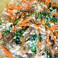 ちびかぁさん's cooksnap of when they made ゴマが香ばしい！簡単ほうれん草白和え.