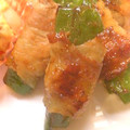 sonop's cooksnap of when they made 簡単！！てりてり♪ピーマンの肉巻き.