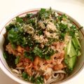 とまとま１０'s cooksnap of when they made もずく納豆そば.