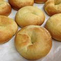 ミニチュアバジル's cooksnap of when they made 朝ランチおやつ！コーンミール豆乳ベーグル.