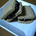 ﾎﾟｽﾄﾏﾝ's cooksnap of when they made きなこサブレのあんこサンド.