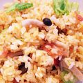 memoring's cooksnap of when they made レタスとしめじの簡単パラパラチャーハン♬.
