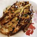Spain's cooksnap of when they made 焼きナスの酢味噌マリネ.
