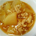 にじすき's cooksnap of when they made 大根と鶏ひき肉の煮物☆.