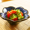 まりみぃ's cooksnap of when they made きゅうりとトマトの酢の物.
