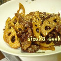 sizuka28's cooksnap of when they made 豚肉と蓮根の２色ごま中華炒め.