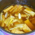 まゅさん。's cooksnap of when they made 白菜と厚揚げの煮物★我が家の味へと★.