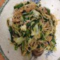 peakopeko's cooksnap of when they made 麺つゆで簡単 ニラ豚もやし炒め.