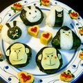 まきすけ☆'s cooksnap of when they made おむすびで簡単☆モノクロブーのキャラ弁.