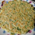 ❤結希ちゃんのママ❤'s cooksnap of when they made カリモチ♪にらと玉ねぎのお焼き.