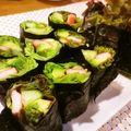 枝豆コロ助's cooksnap of when they made サニーレタス胡瓜カニカマ海苔巻き.