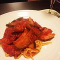 わんぱくなおこ's cooksnap of when they made ブロックベーコンと茄子のアラビアータ.