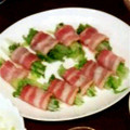 ばんぷ☆'s cooksnap of when they made さっぱり水菜とレタスの豚肉巻き.